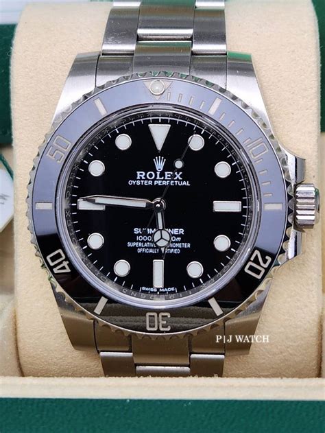 rolex submariner black dial replacement|Rolex Submariner 114060 no date.